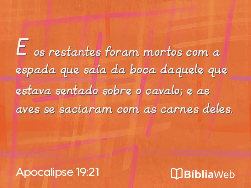 Apocalipse 19:21 em imagem para compartilhar