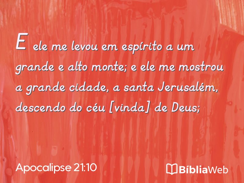 Apocalipse 21:10 em imagem para compartilhar