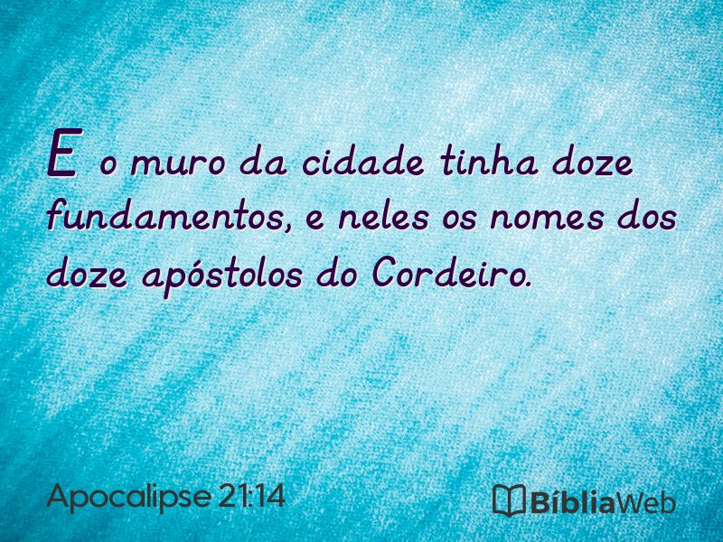 Apocalipse 21:14 em imagem para compartilhar