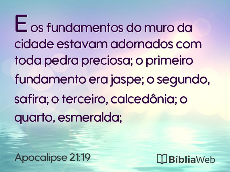 Apocalipse 21:19 em imagem para compartilhar