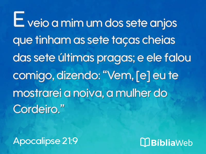 Apocalipse 21:9 em imagem para compartilhar