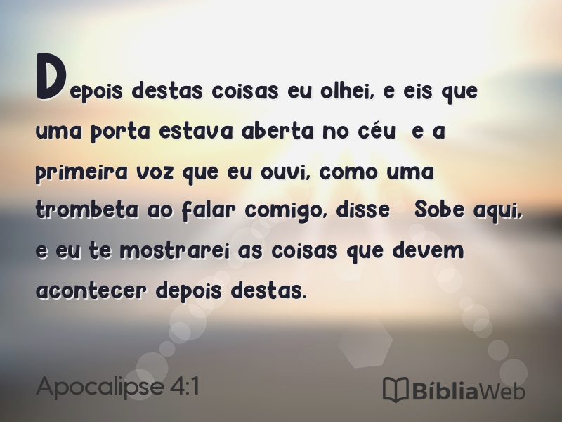 Apocalipse 4:1 em imagem para compartilhar