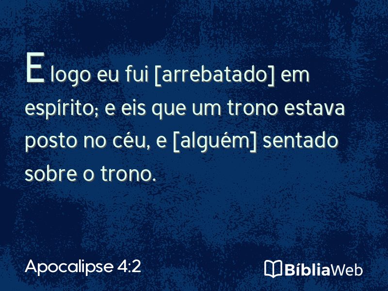 Apocalipse 4:2 em imagem para compartilhar