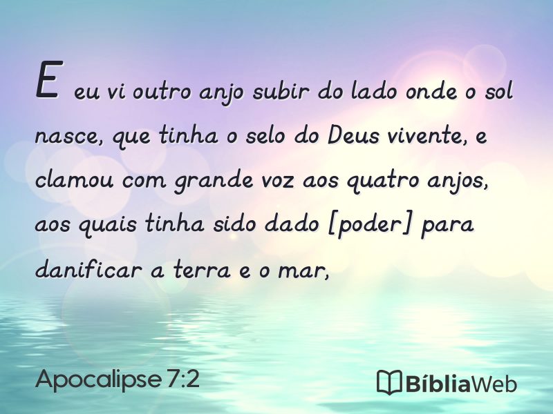 Apocalipse 7:2 em imagem para compartilhar