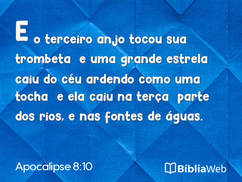 Apocalipse 8:10 em imagem para compartilhar