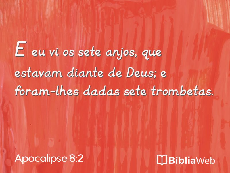 Apocalipse 8:2 em imagem para compartilhar