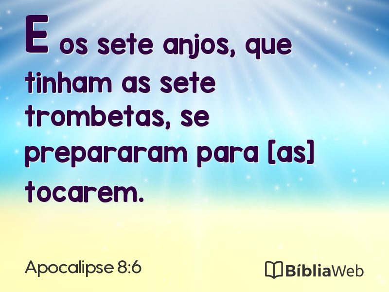Apocalipse 8:6 em imagem para compartilhar