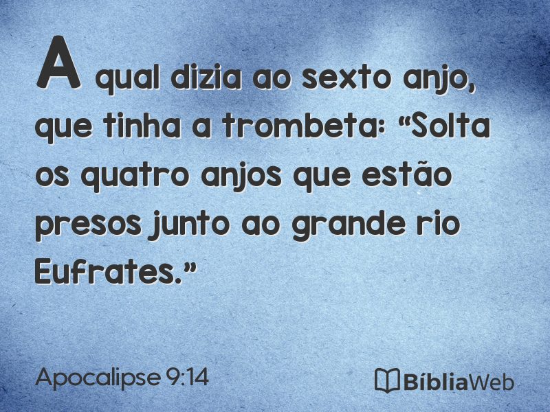 Apocalipse 9:14 em imagem para compartilhar