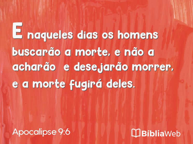 Apocalipse 9:6 em imagem para compartilhar