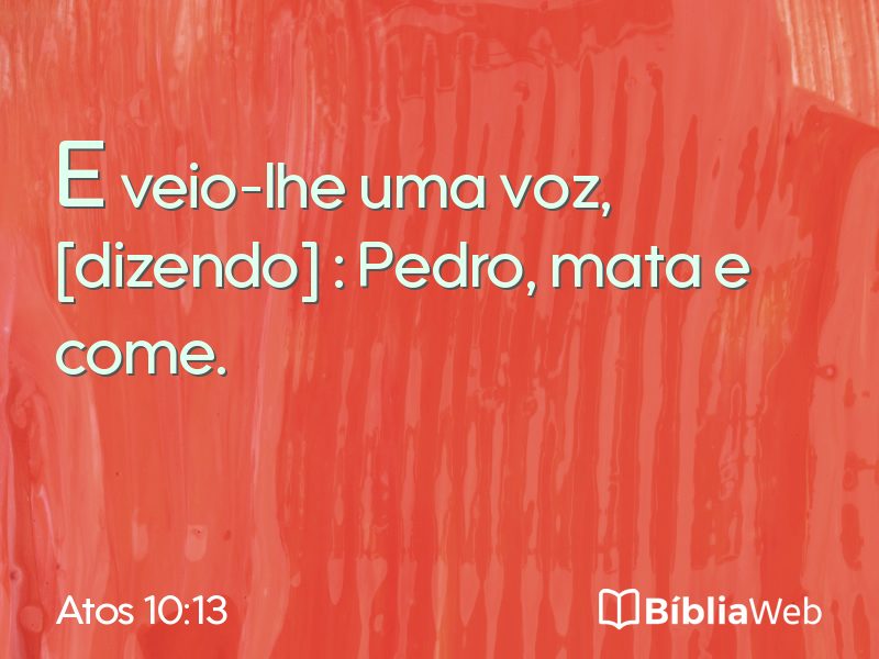 Atos 10:13 em imagem para compartilhar