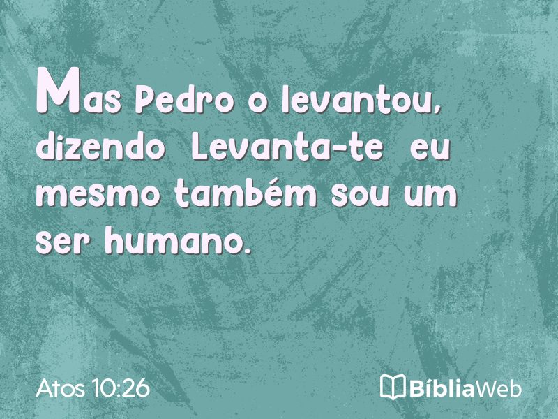Atos 10:26 em imagem para compartilhar