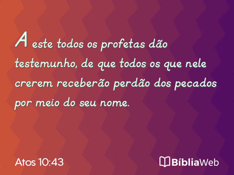 Atos 10:43 em imagem para compartilhar