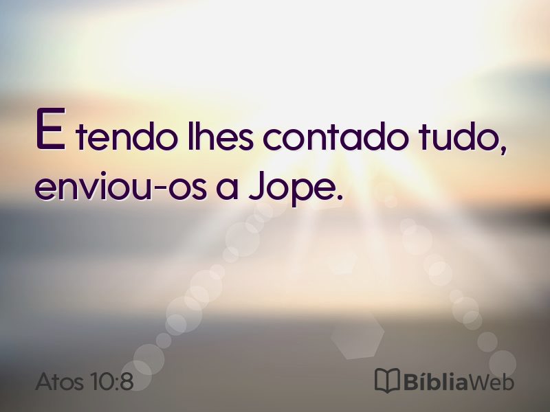 Atos 10:8 em imagem para compartilhar
