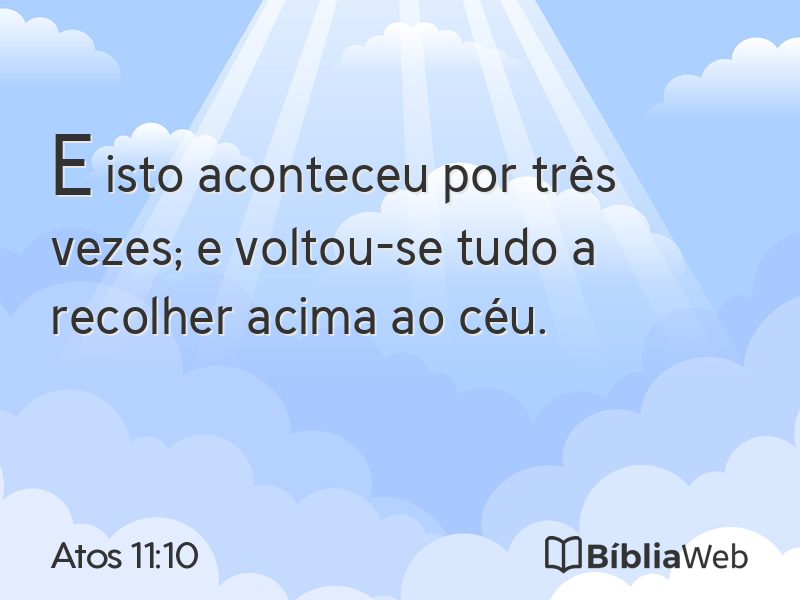Atos 11:10 em imagem para compartilhar