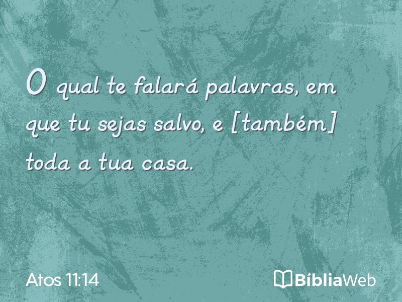Atos 11:14 em imagem para compartilhar