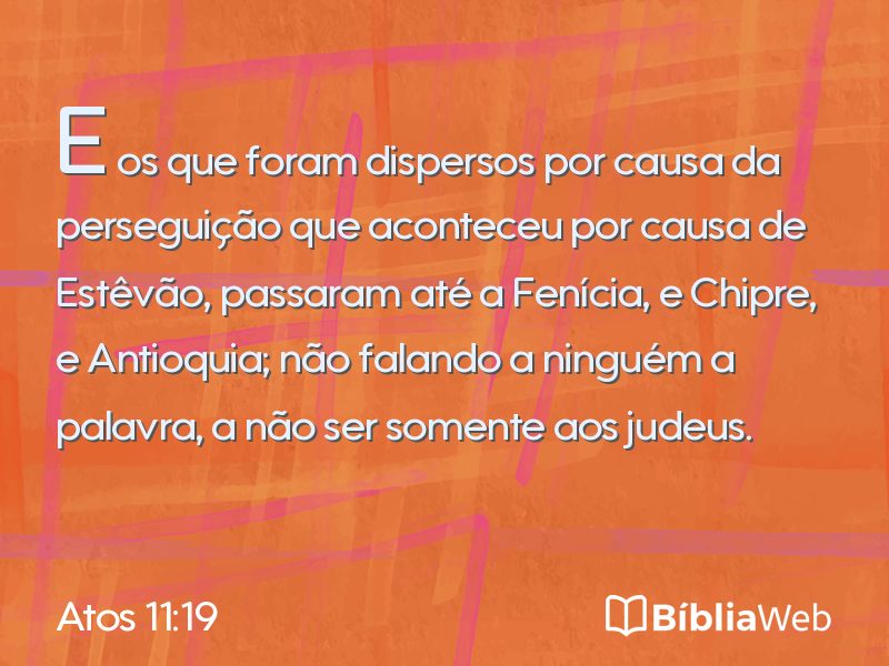 Atos 11:19 em imagem para compartilhar