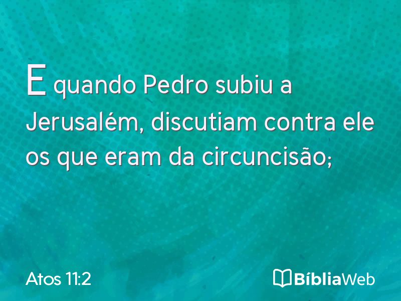 Atos 11:2 em imagem para compartilhar