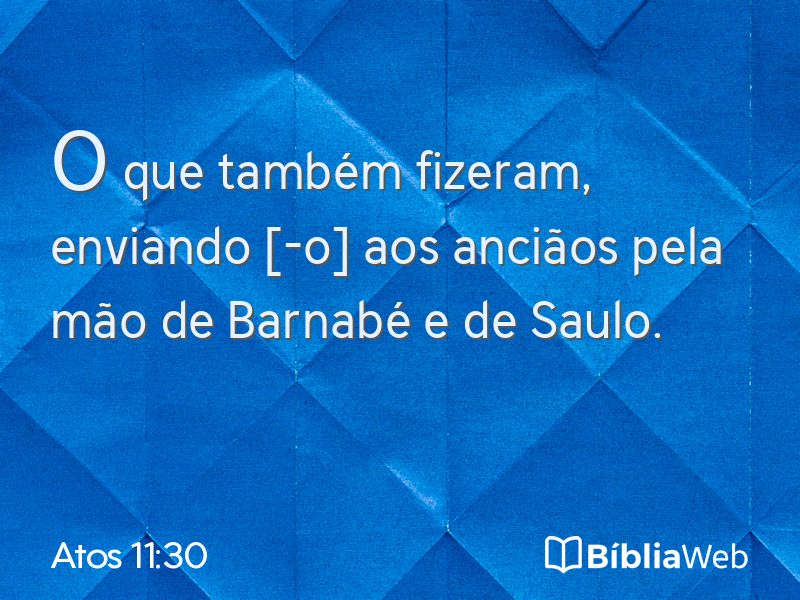 Atos 11:30 em imagem para compartilhar