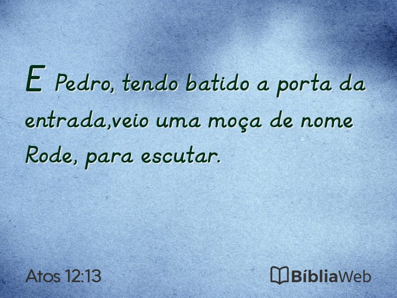 Atos 12:13 em imagem para compartilhar