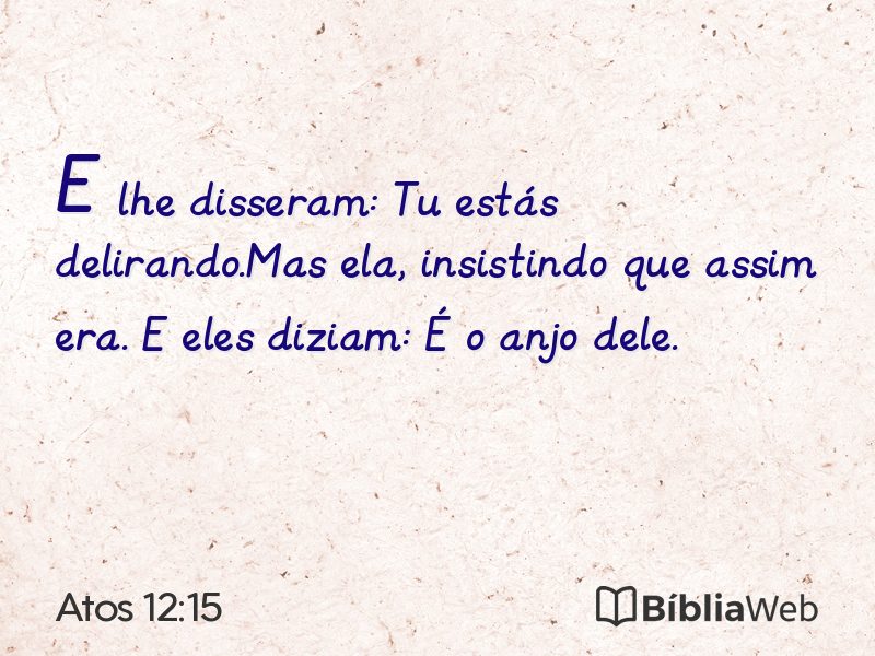 Atos 12:15 em imagem para compartilhar