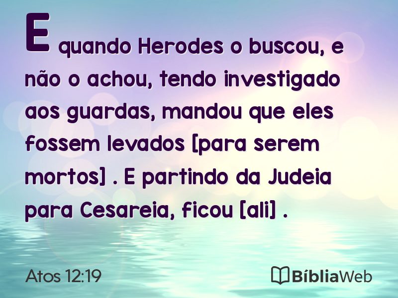Atos 12:19 em imagem para compartilhar