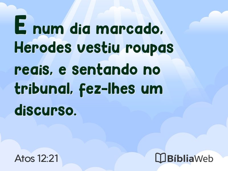 Atos 12:21 em imagem para compartilhar