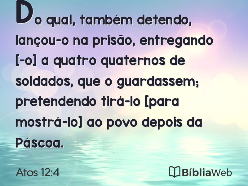 Atos 12:4 em imagem para compartilhar
