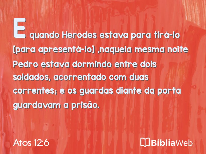 Atos 12:6 em imagem para compartilhar