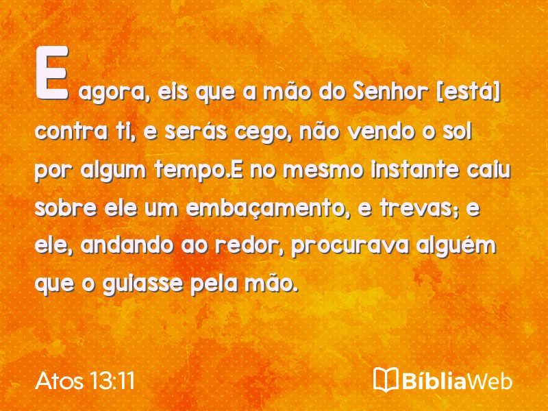 Atos 13:11 em imagem para compartilhar