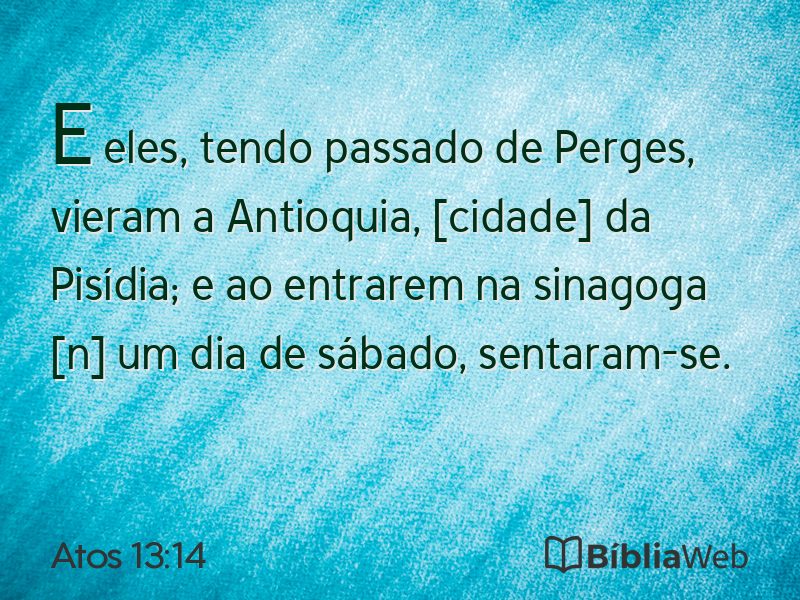 Atos 13:14 em imagem para compartilhar