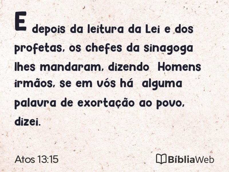 Atos 13:15 em imagem para compartilhar