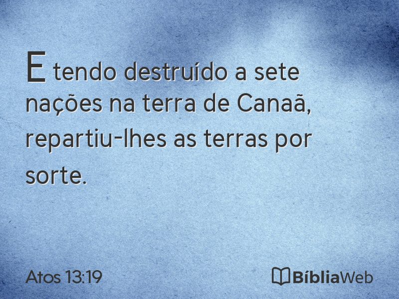 Atos 13:19 em imagem para compartilhar