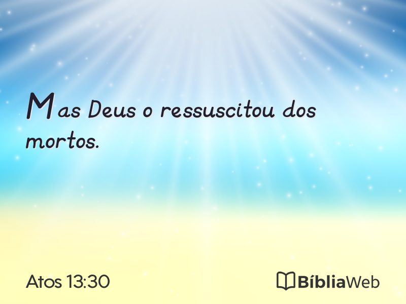 Atos 13:30 em imagem para compartilhar
