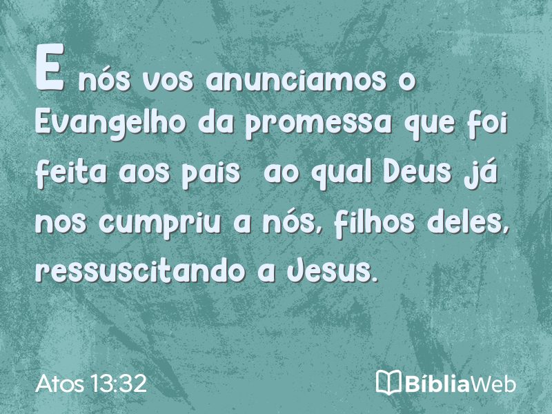 Atos 13:32 em imagem para compartilhar