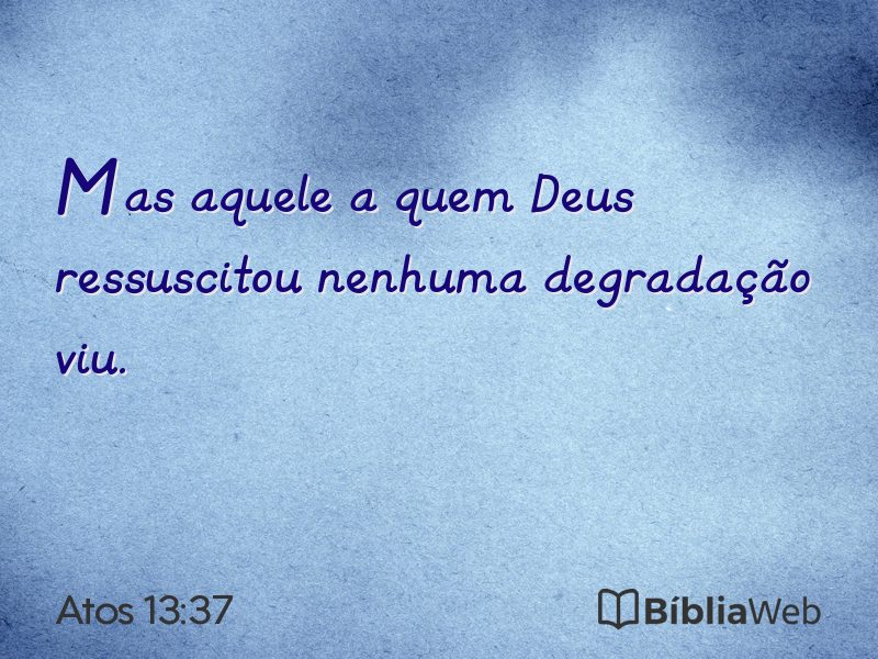 Atos 13:37 em imagem para compartilhar