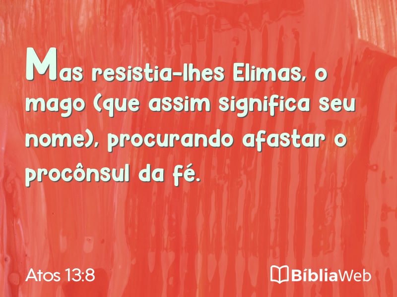 Atos 13:8 em imagem para compartilhar