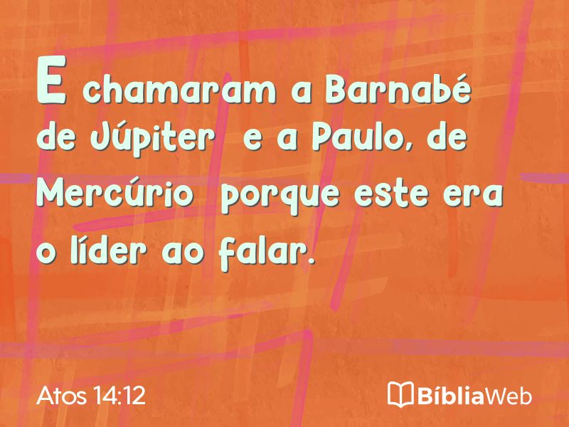 Atos 14:12 em imagem para compartilhar