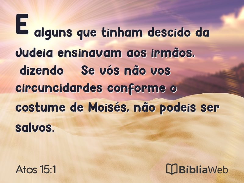 Atos 15:1 em imagem para compartilhar