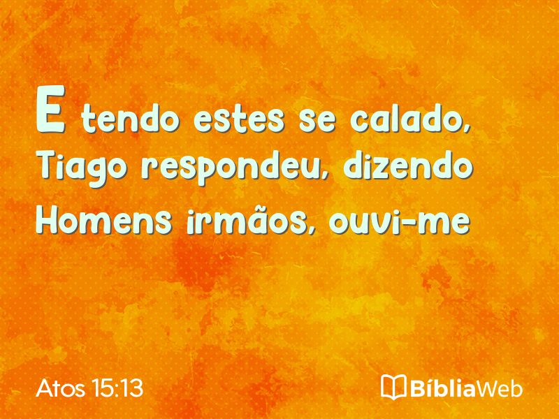 Atos 15:13 em imagem para compartilhar