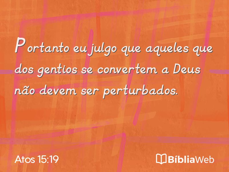 Atos 15:19 em imagem para compartilhar