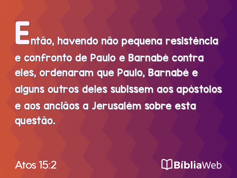 Atos 15:2 em imagem para compartilhar