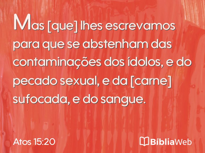 Atos 15:20 em imagem para compartilhar