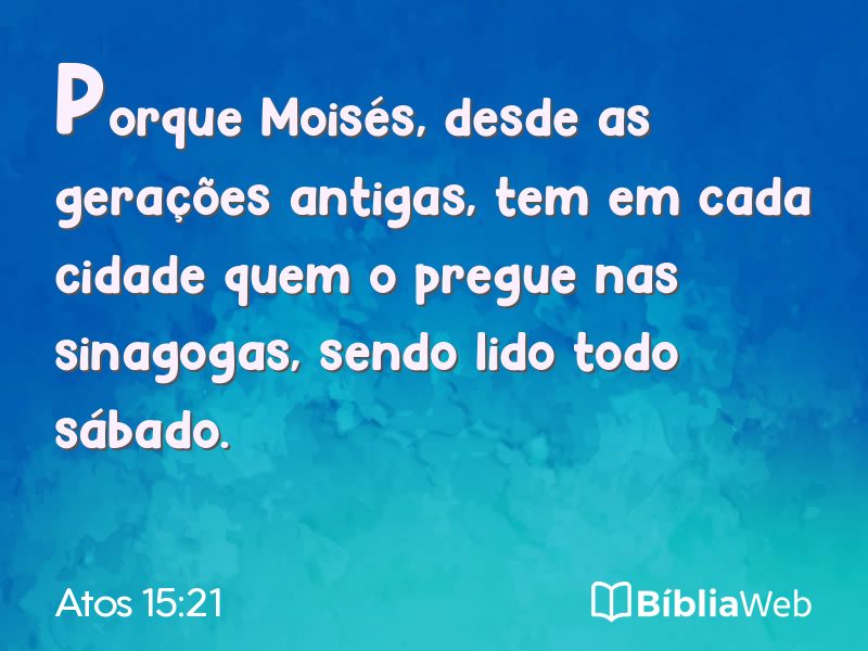Atos 15:21 em imagem para compartilhar