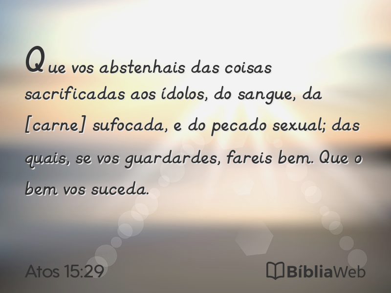 Atos 15:29 em imagem para compartilhar