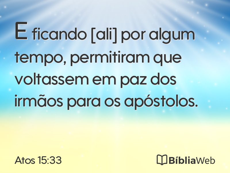 Atos 15:33 em imagem para compartilhar