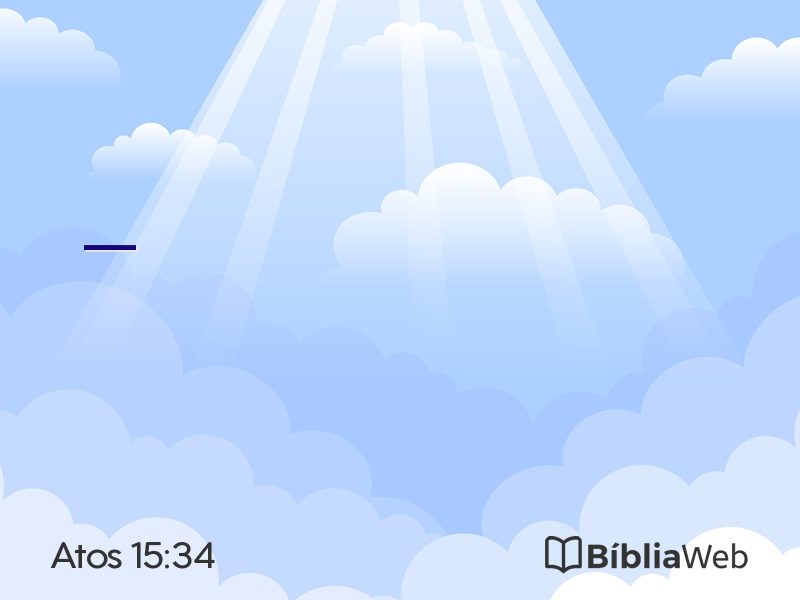 Atos 15:34 em imagem para compartilhar