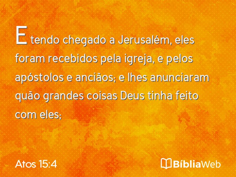 Atos 15:4 em imagem para compartilhar