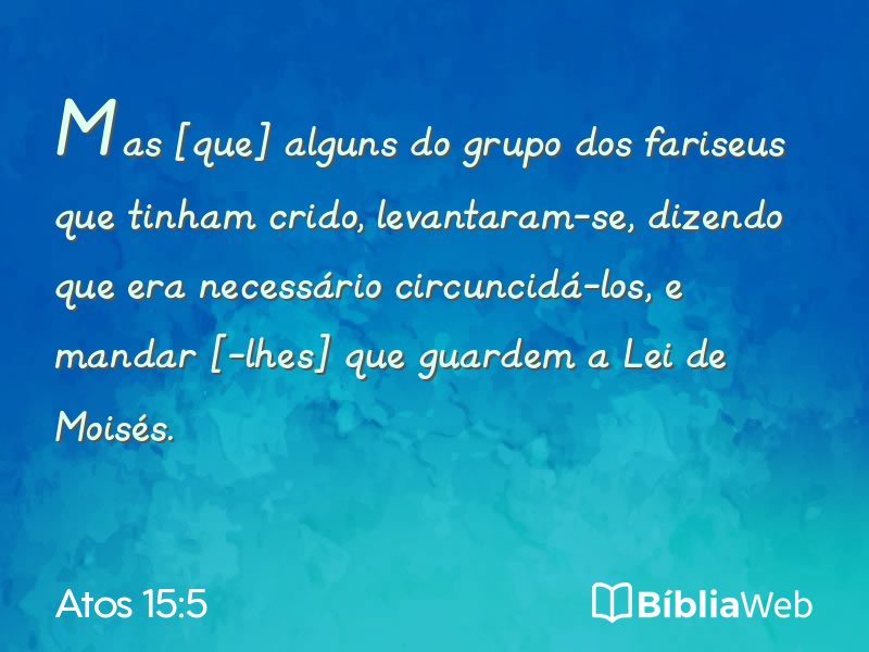 Atos 15:5 em imagem para compartilhar