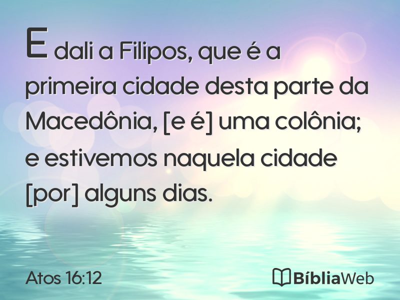 Atos 16:12 em imagem para compartilhar
