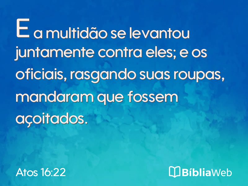 Atos 16:22 em imagem para compartilhar
